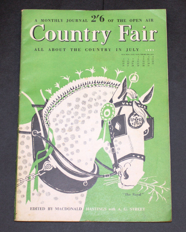 A collection of "Country Fair", a monthly journal of the Open Air", mainly 1950's (approx. 52)