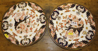 A pair of Royal Crown Derby bone china plates decorated in the Imari palette and dated 1963