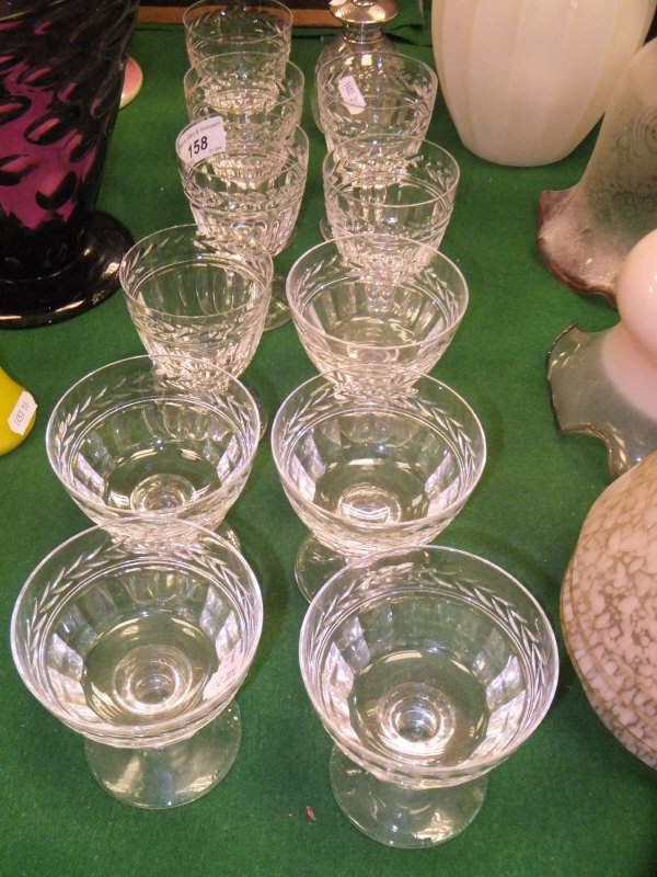 A collection of eleven Stuart crystal drinking glasses to include champagne saucers and wines,