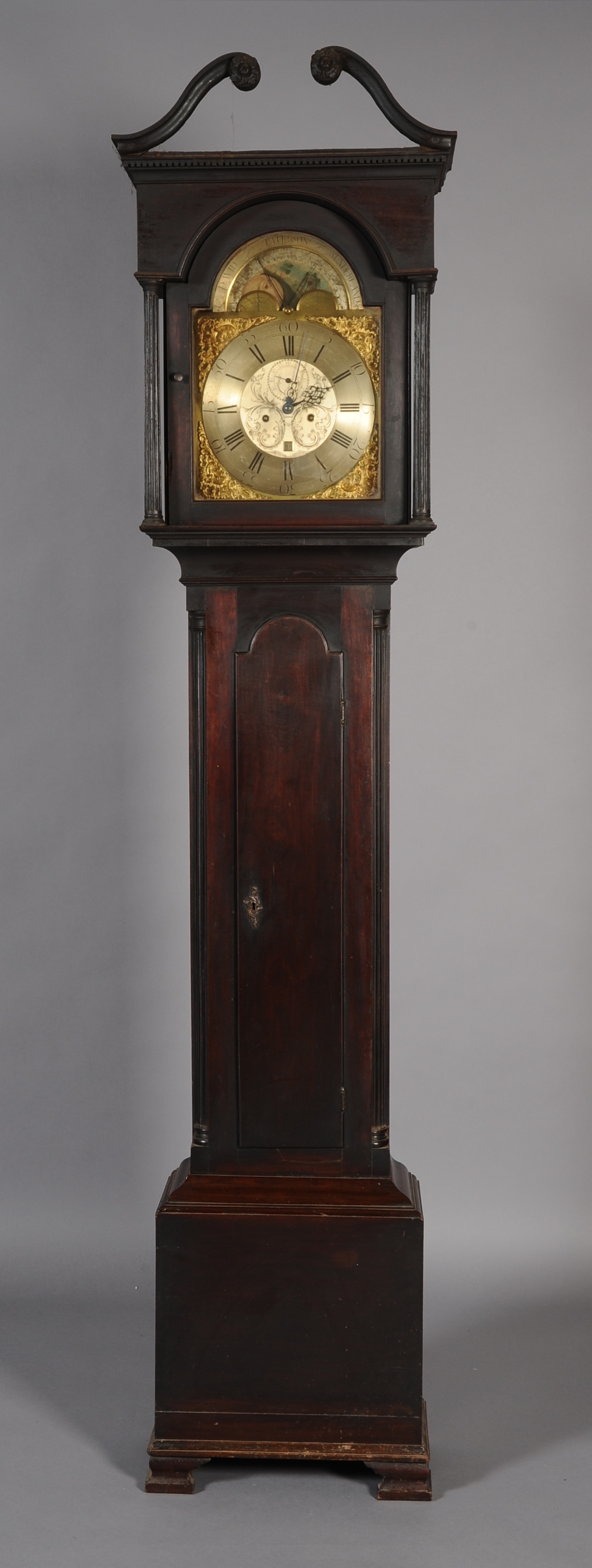 A GEORGE III MAHOGANY LONGCASE CLOCK, BY DAVID PATERSON, Sunderland, the eight day movement striking