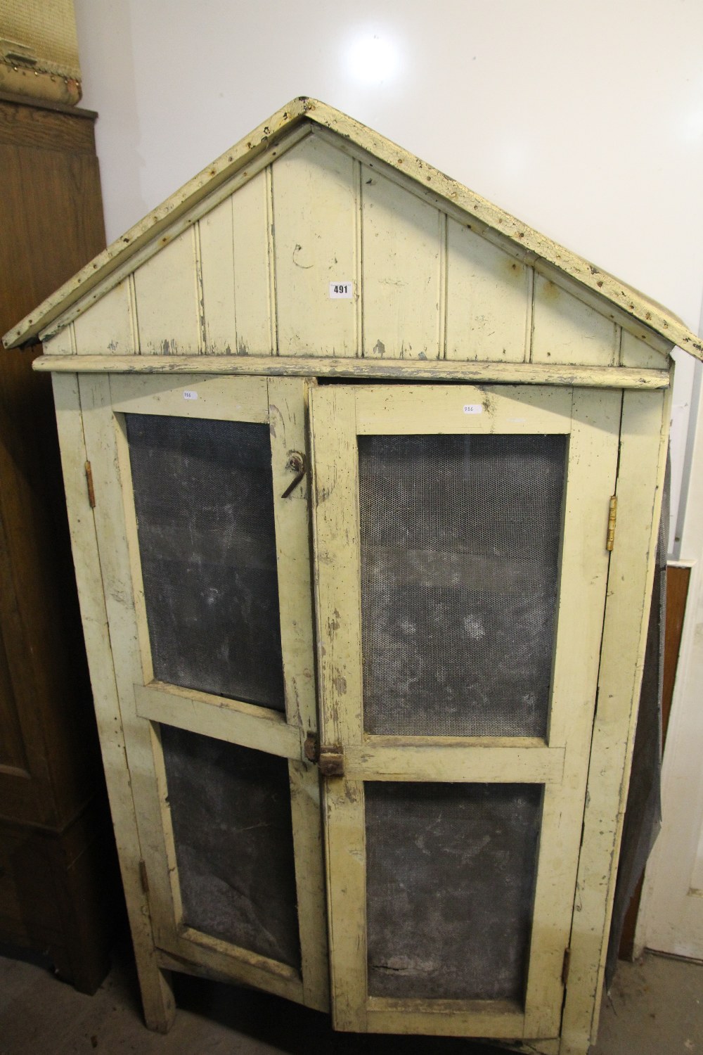 A Vintage Pine Food Cupboard