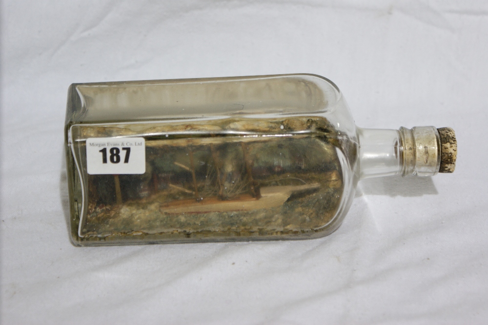 A Vintage Ship In A Bottle