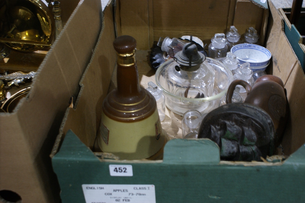 A Box Of Mixed Glass Ware Etc