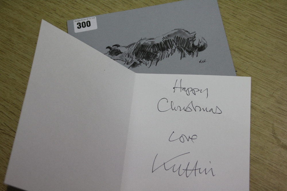 Two Signed Kyffin Williams Greetings Cards