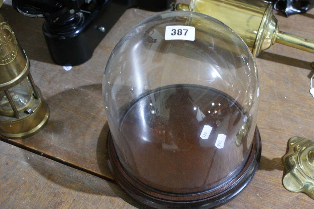 A Glass Display Dome 9" High