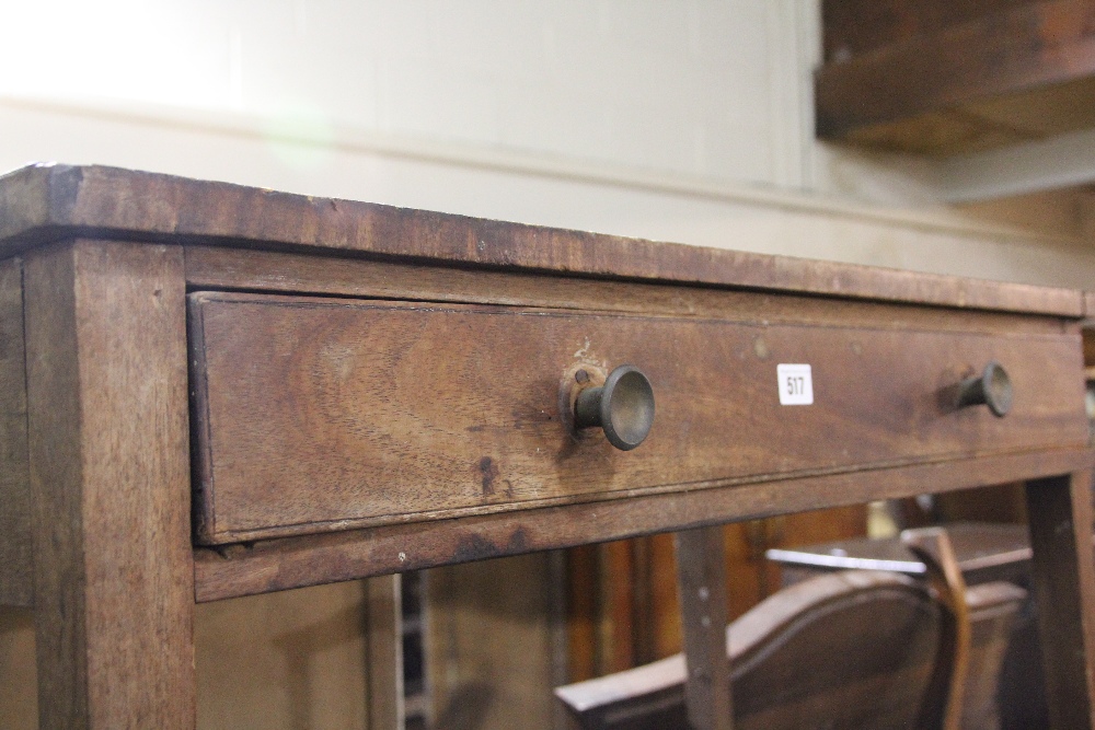 An Antique Mahogany Side Table