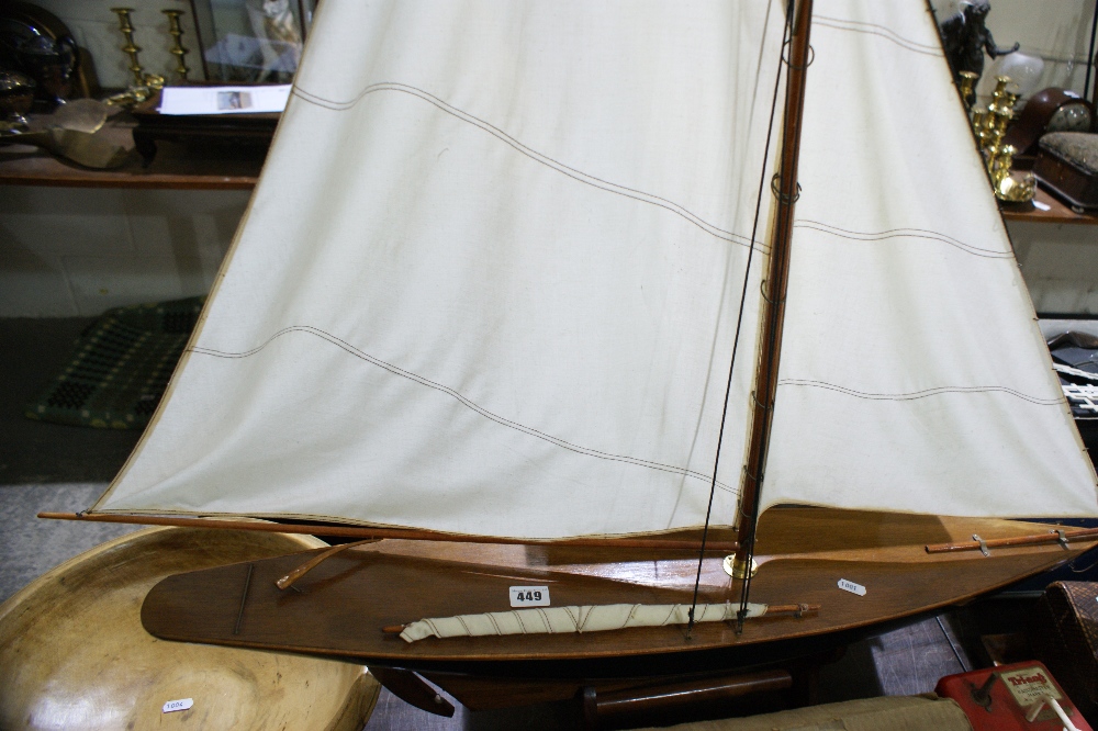 A Scale Model Yacht, 35"