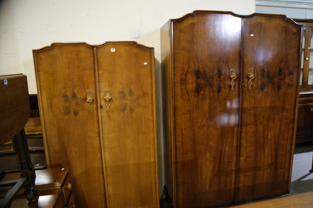 An Early 20th Century Polished Walnut Three Piece Bedroom Suite