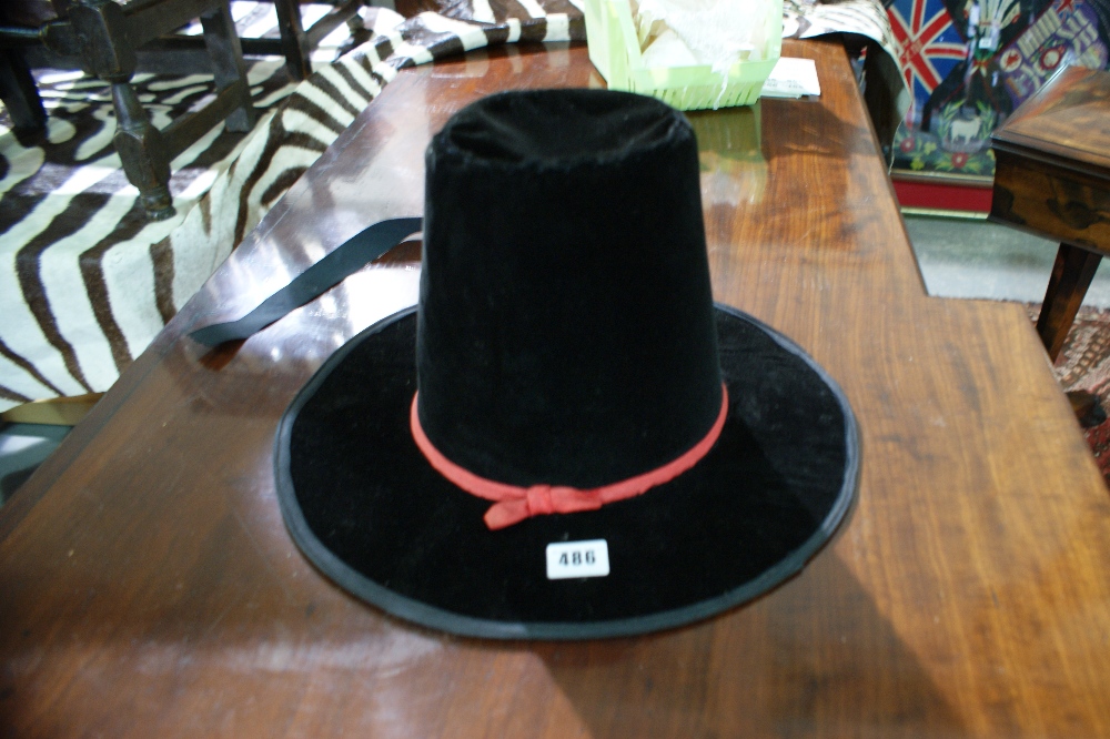 An Antique Welsh Costume Hat