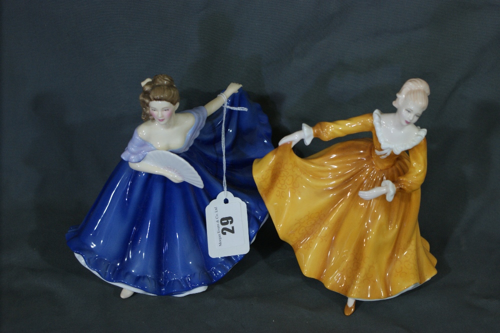 Two Royal Doulton China Figures "Elaine" And "Kirsty"