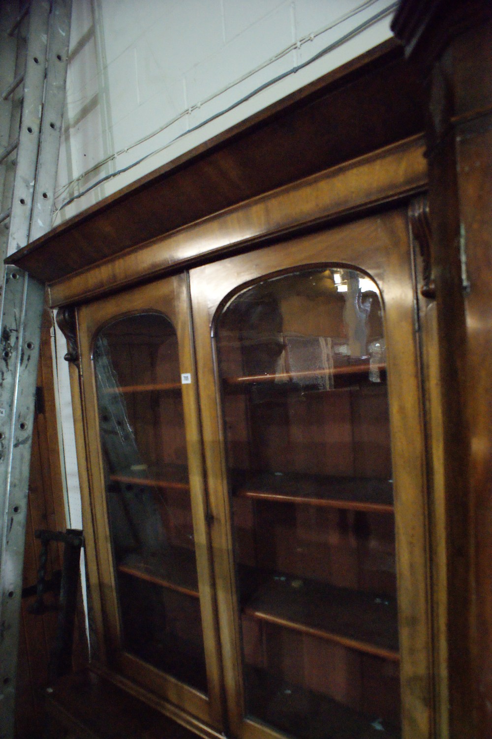 A 19th Century Mahogany Two Door Bookcase Cupboard