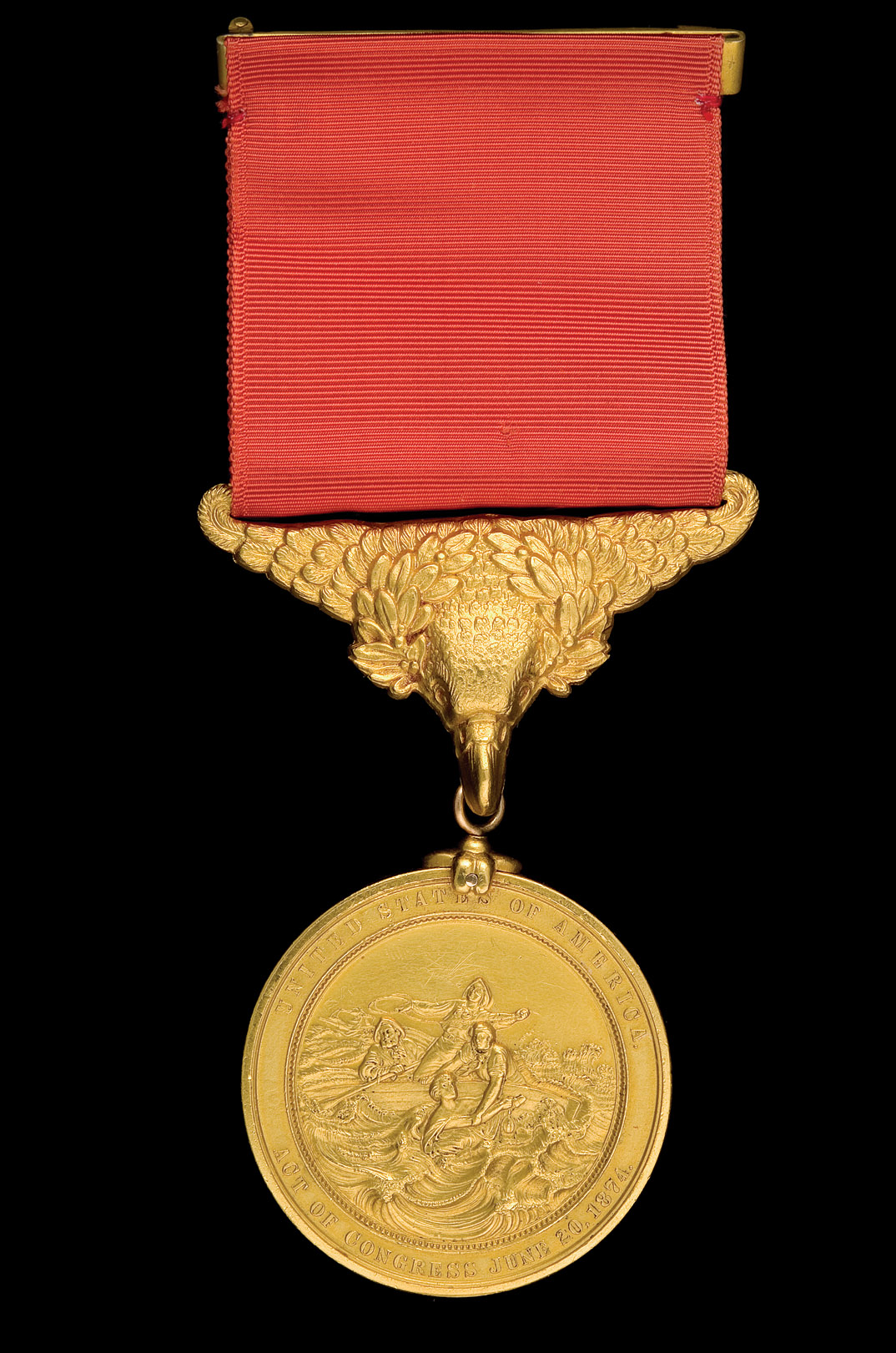 *U.S.A., Treasury Gold Life Saving Medal, awarded in 1903, engraved on reverse TO FRANK B. CHAPMAN