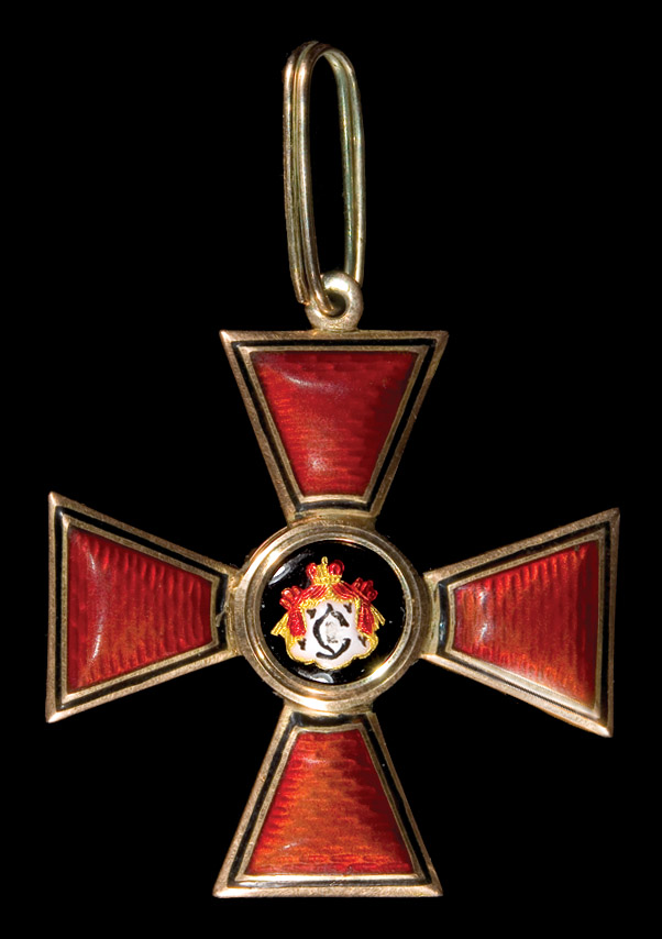 *Russia, Order of St Vladimir, Civil Division, Third Class badge in gold and enamels, by Eduard,