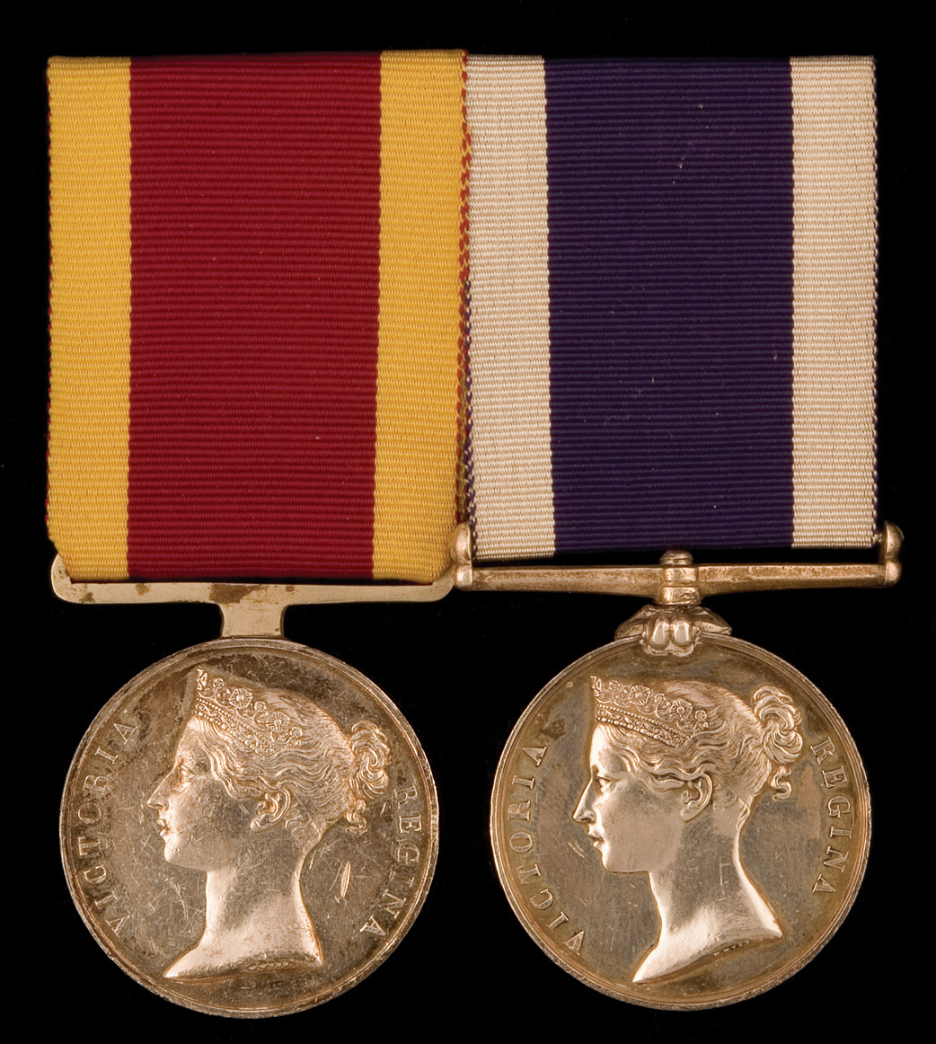 *First China War and Naval Long Service Pair awarded to Quartermaster Joseph Marshall R.N., China