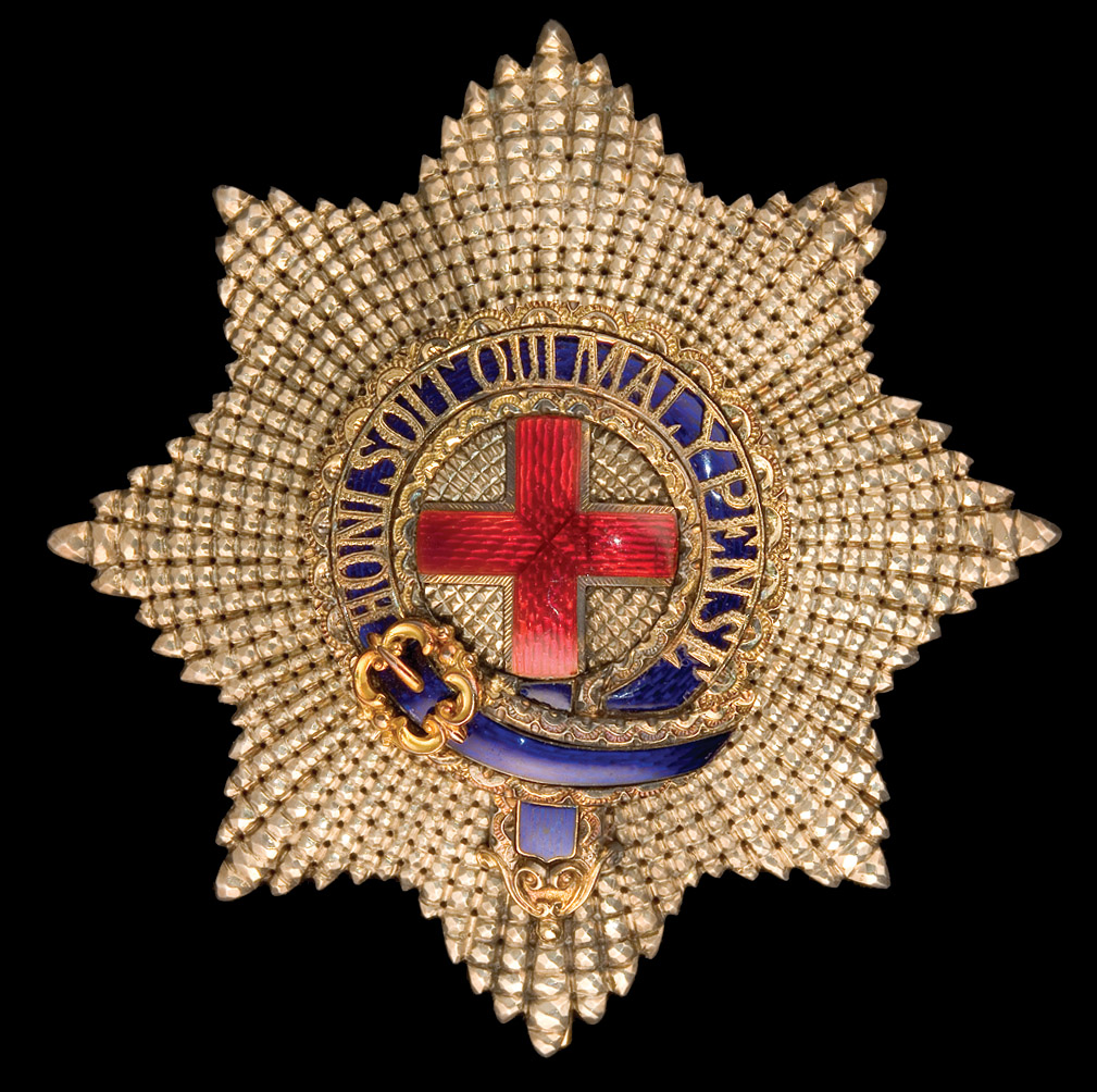 *The Most Noble Order of the Garter, breast star, circa 1850, in bright-cut silver, silver-gilt,