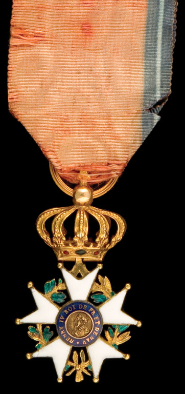 *France, Légion d’Honneur, Second Restoration, reduced-size Officer’s badge in gold and enamels,