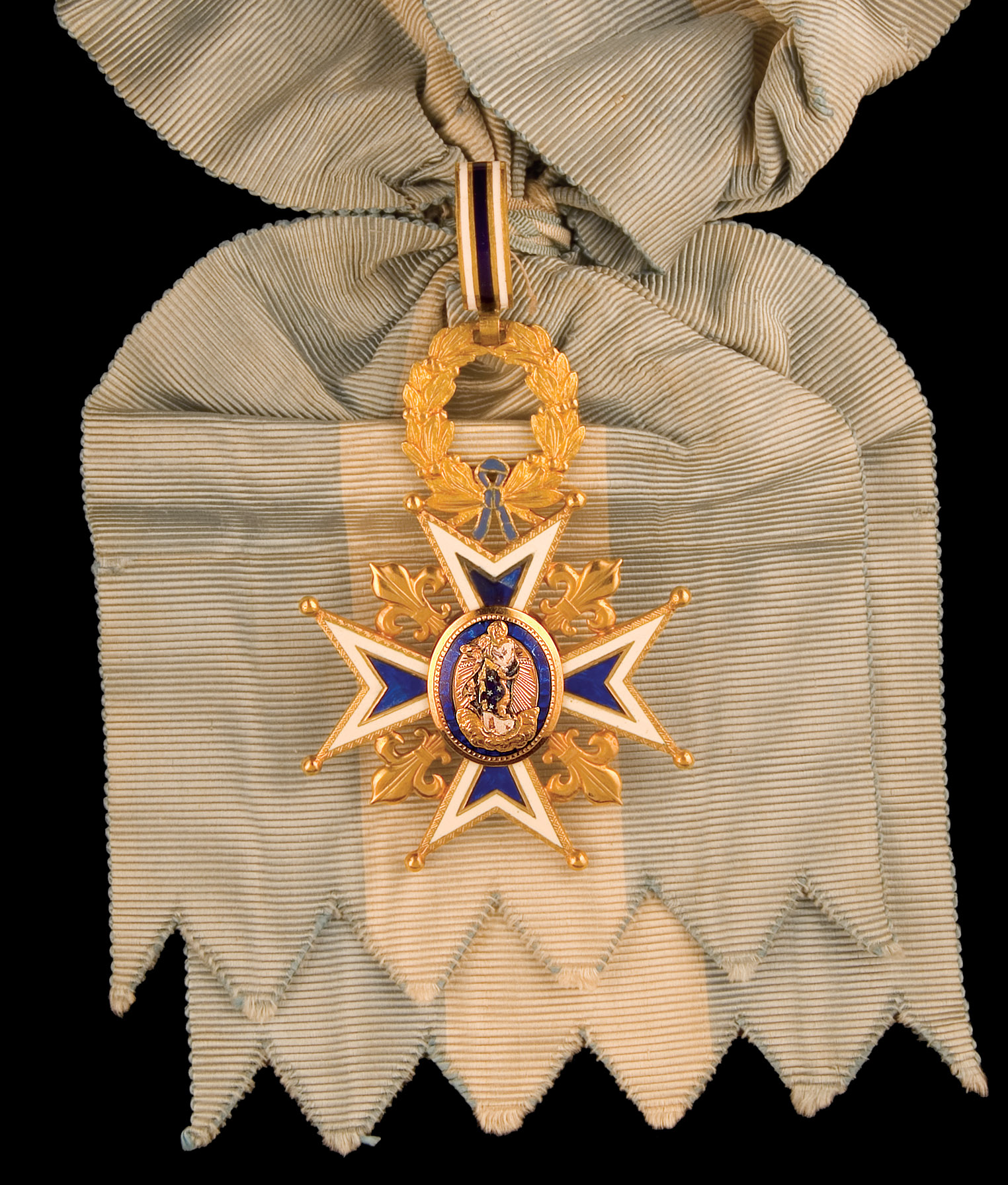 *Spain, Order of Charles III, Grand Cross set of insignia, comprising small module sash badge, in