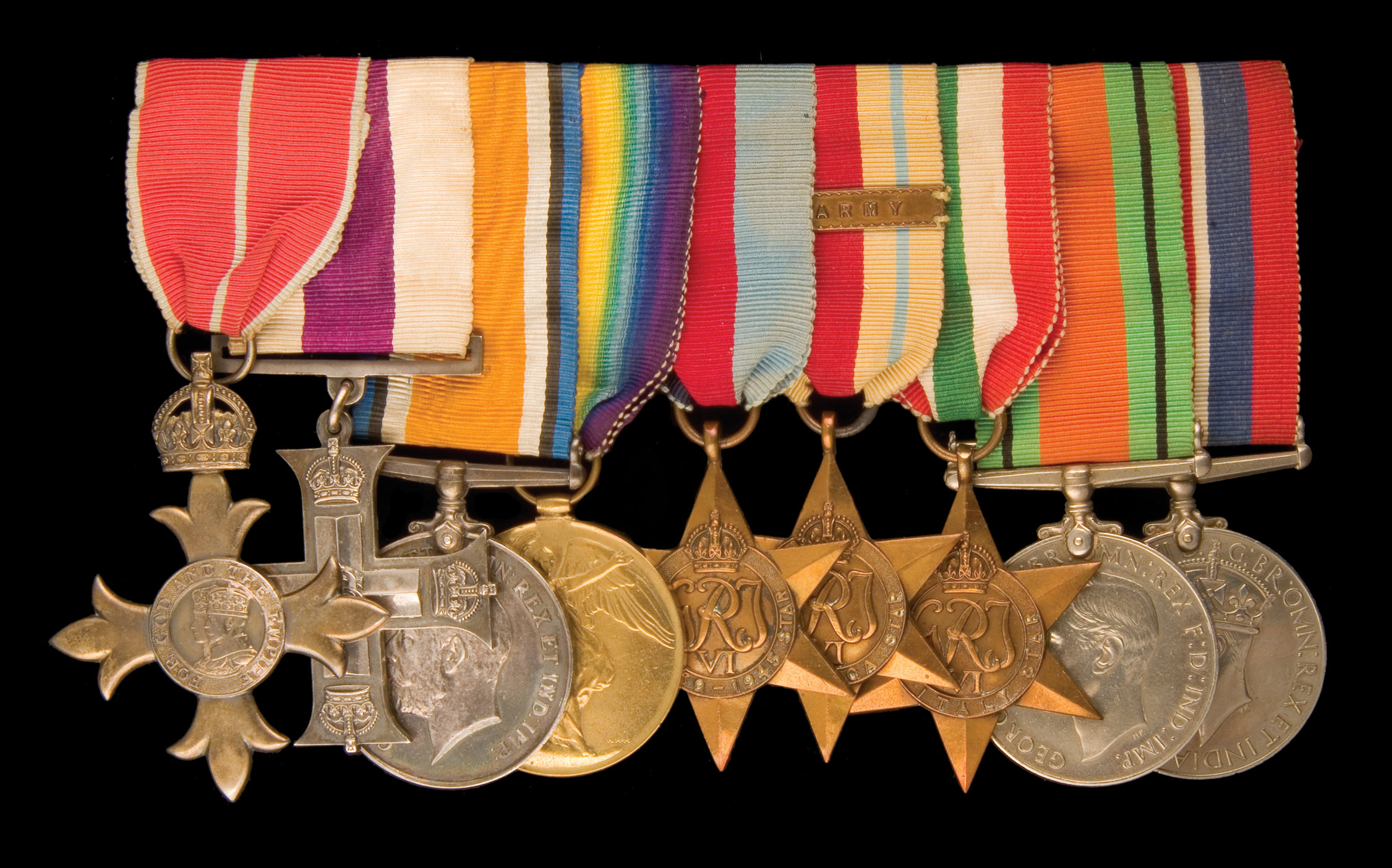 *A Second World War O.B.E. and Great War Military Cross Group awarded to Lieutenant Colonel