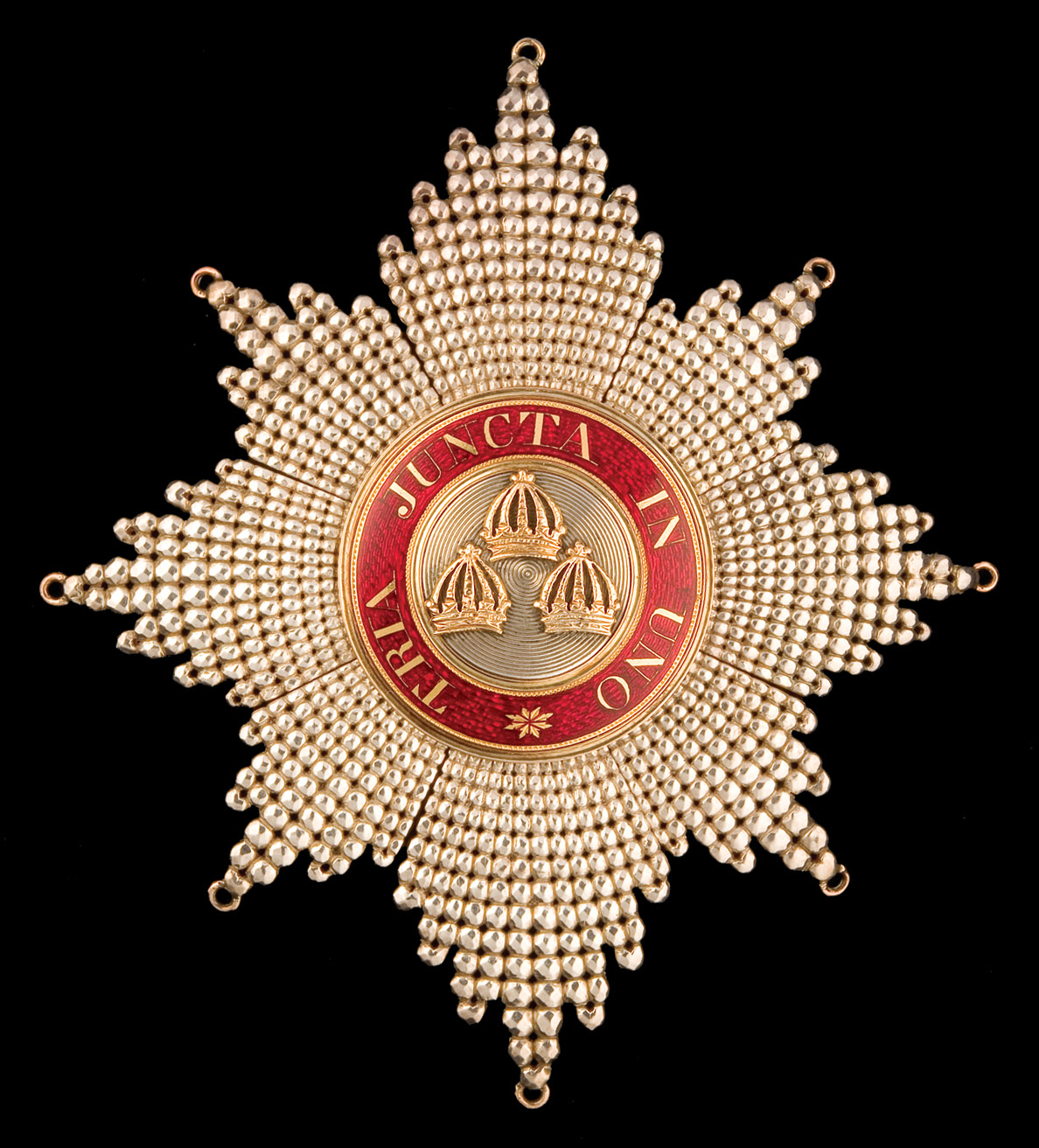 *The Most Honourable Order of the Bath, Knight Companion’s breast star (K.B.), in silver, gold and