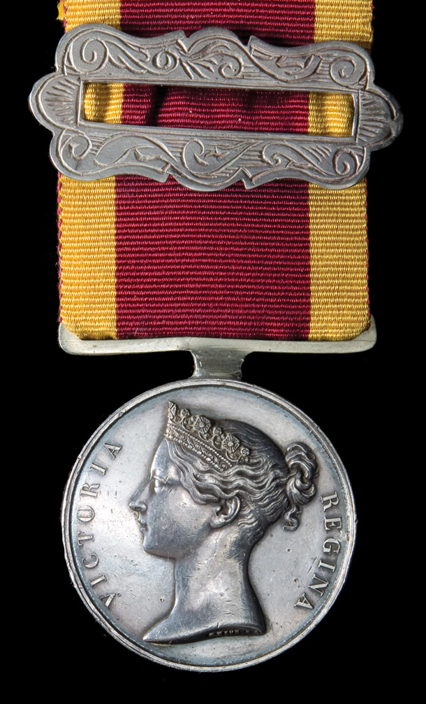 *First China War 1842 (James Gordon, Surgeon, H.M.S. Wanderer), with silver riband buckle, good very