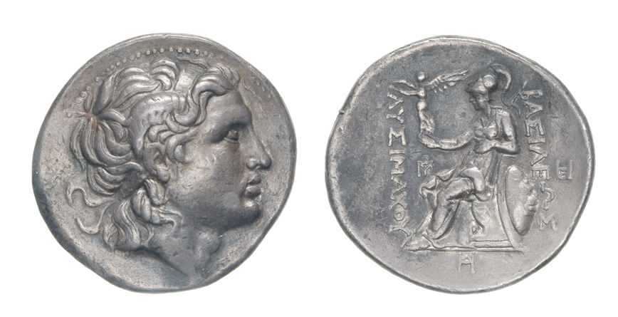 *Kings of Thrace, Lysimachus, tetradrachm, Amphipolis, c. 288-281 BC, deified head of Alexander