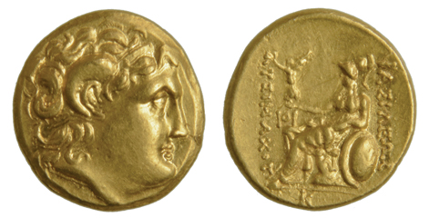 Kings of Thrace, Lysimachus (323-281 BC), early posthumous gold stater, Calchedon mint, c. 200BC,