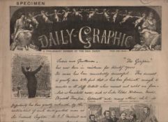 Historic Newspapers – The Daily Graphic a rare example of the preliminary edition of the Daily