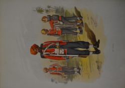 India & Punjab – 15th Sikhs Litho – large coloured lithograph of the 15th Sikhs by H. Bennet^