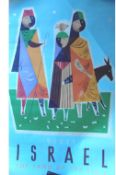 Ephemera – Poster – travel – Israel poster c1960s showing a stylised graphic of the Three Kings with