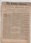 Historic Newspapers – The London Chronicle – Admiral Byng edition of the London Chronicle for