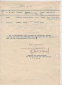 WWII – Autograph – Field Marshal Erwin Rommel document signed in pencil dated September 19th 1941