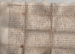 Dorset – Reign of Henry VIII vellum indenture dated April 30th 1540^ being a property transaction