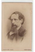 Photographs – Literature – Charles Dickens an original carte de visite portrait of Dickens by R W