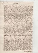 Charles II contemporary copy of an original document of Charles II expressing his ire to the Lords