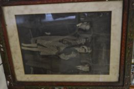 India – Krishna Menon and Earl Mountbatten rare large framed photograph showing Krishna Menon^