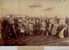 India Punjab Rulers at Rawalpindi Durbar Photograph. A fine large albumen photograph showing the