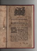 James II an excessively rare copy of ‘The Declaration of Whitehall’ whereby the newly installed