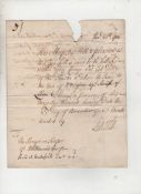 George I – warrant in his name dated December 17th 1726 to the ranger or keeper of Whittlewood