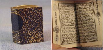 India Miniature Islamic Koran printed for Muslim Soldiers World War I Koran^ printed around 1900.