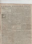 Historic Newspapers – Lloyd’s Evening Post – Death of Munro – India edition of Lloyd’s Evening