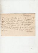 British Spies in Russia 1819 – Secret Service manuscript document signed by Lord Cathcart dated St