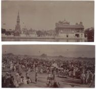 India – Golden Temple Amritsar photograph. A fine vintage photograph of the Sikh Temple in Punjab as