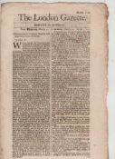 Historic Newspapers – London Gazette – James II issue number 2120 of the London gazette covering the