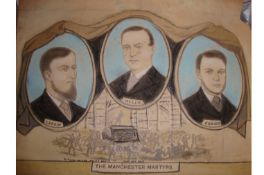 Ephemera – poster – original artwork Ireland – the Manchester Martyrs an original artwork in