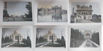 India – Sikh and India – 8x early lithographs French Publication 1890s – chromo lithographs of the