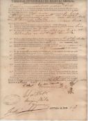 Slavery – Chinese Slavery in Cuba rare document dated 1868 for a Chinese slave^ 1p folio^