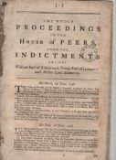 The Highland Rebellion 1745 The Whole Proceedings in the House of Peers upon the indictments against