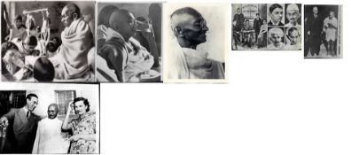 India – M K Gandhi – father of the Indian nation – rare Photo album of Gandhi 1930s – 1940s covering
