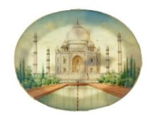 Indian painting Taj Mahal c1850 – A fine painting of the Taj Mahal c1850 company school. Measures