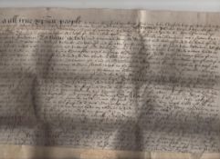 Devon – Reign of James I document on a single leaf of vellum dated 1609 being an indenture for